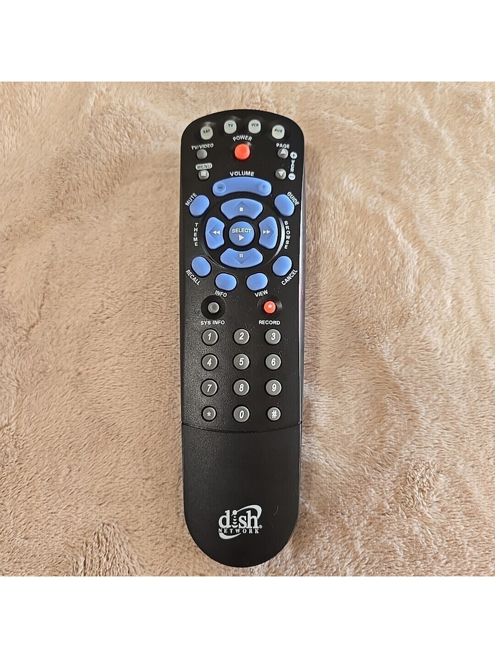 Dish Network Satellite Remote 1.5 IR Model # 113268 No Battery Cover